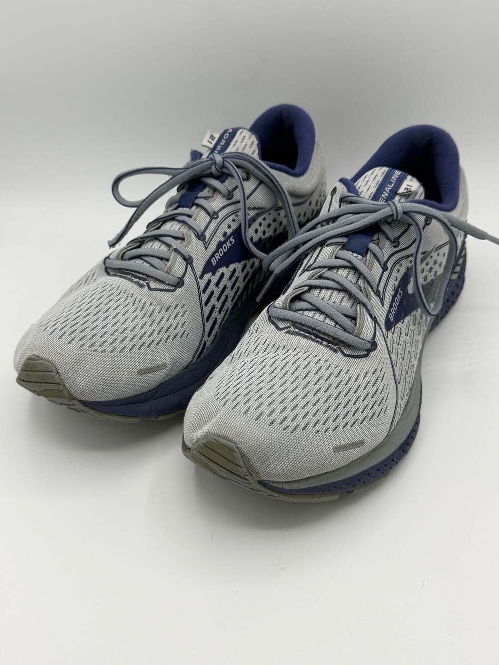 Brooks Adrenaline GTS 21 Men’s 11 D Gray Blue Running Shoes 110349 1D 006